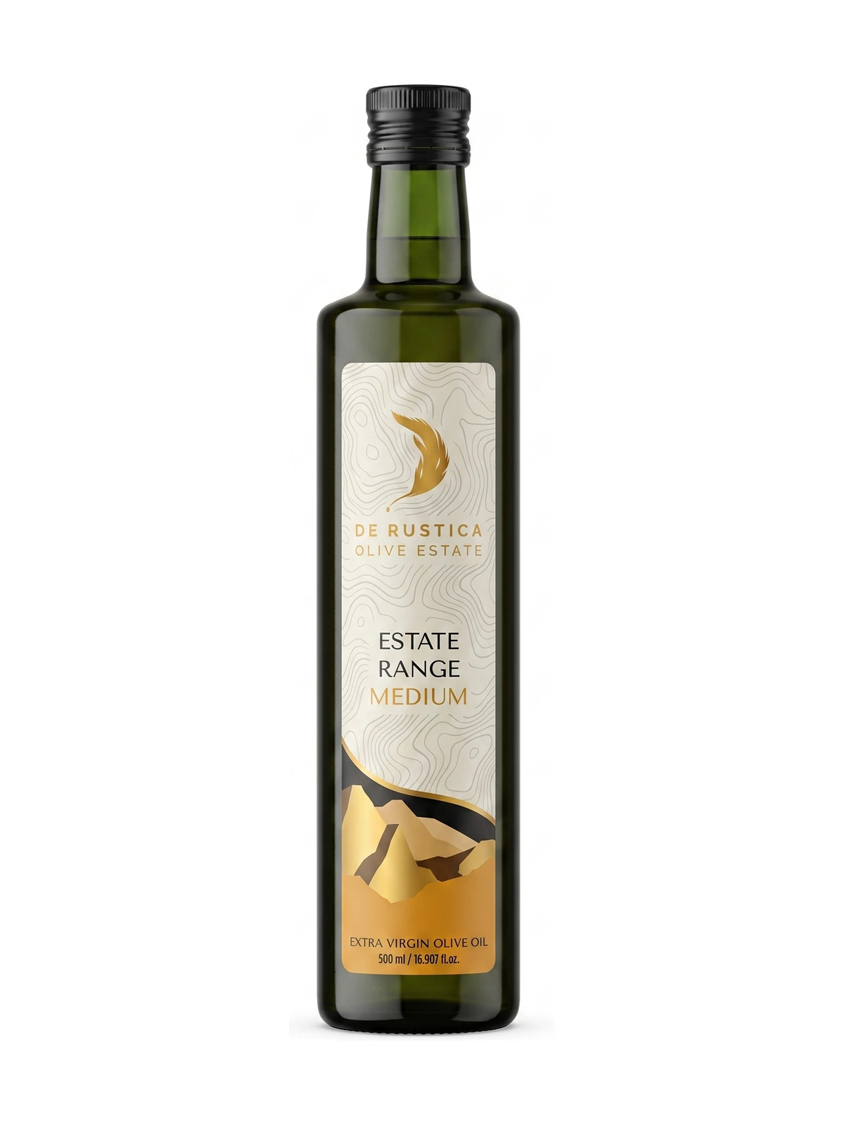 De Rustica Estate Range Medium by De Rustica Olive Estate, front-facing on a white background