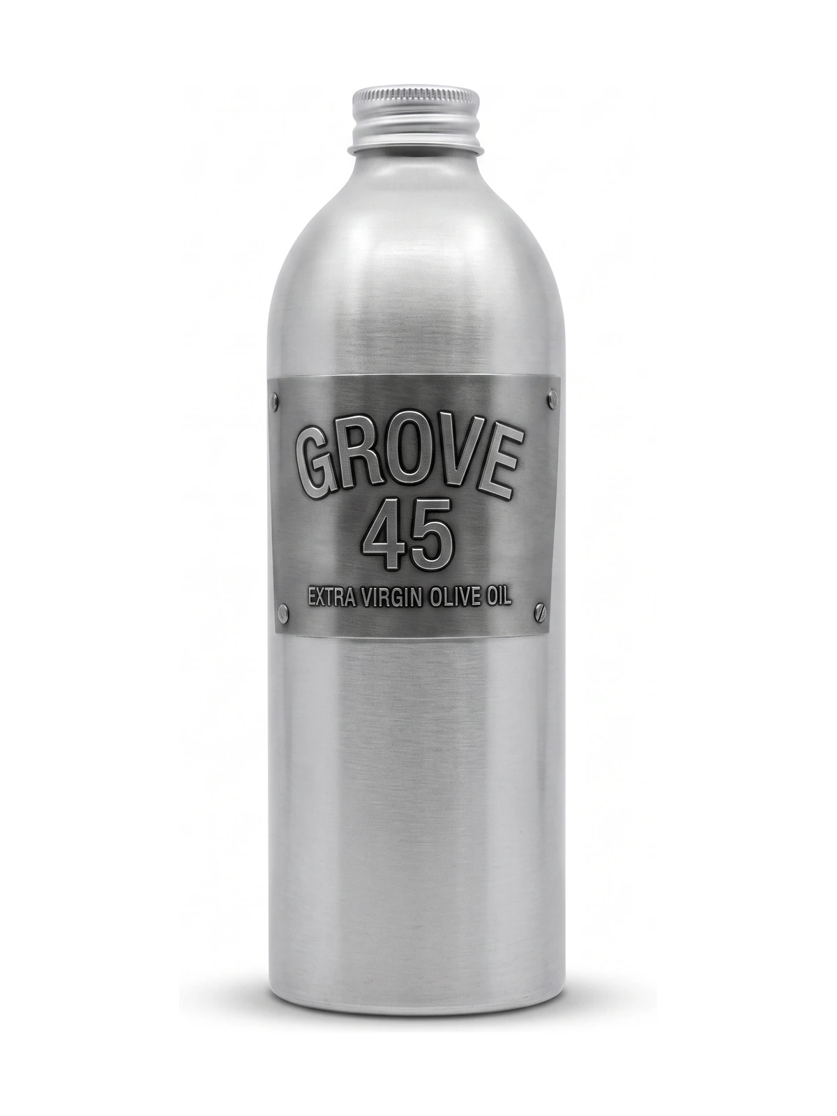 Grove 45 Extra Virgin Olive Oil, front-facing on a white background