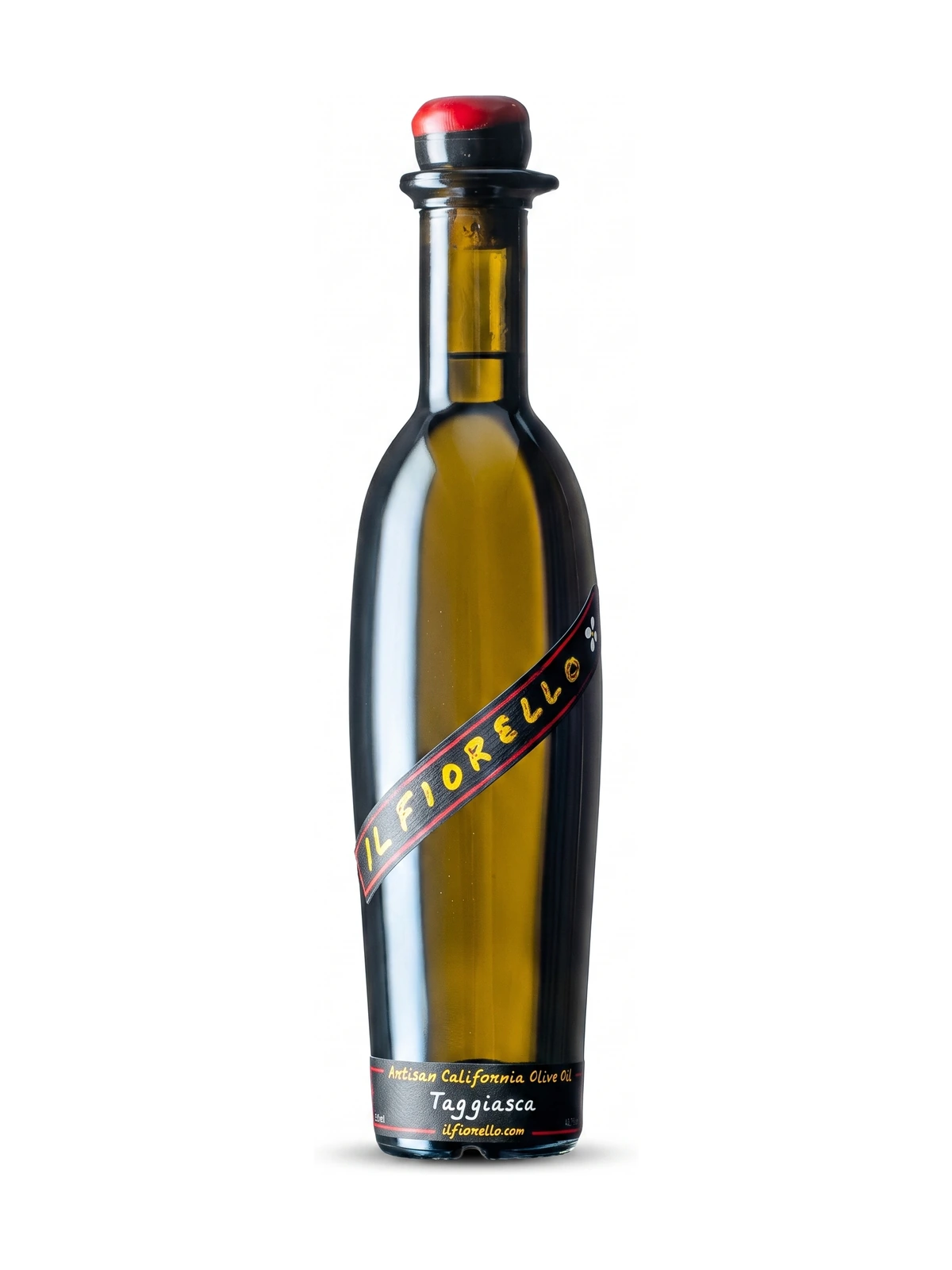 Il Fiorello Organic Taggiasca Extra Virgin Olive Oil by Il Fiorello Olive Oil Co, front-facing on a white background