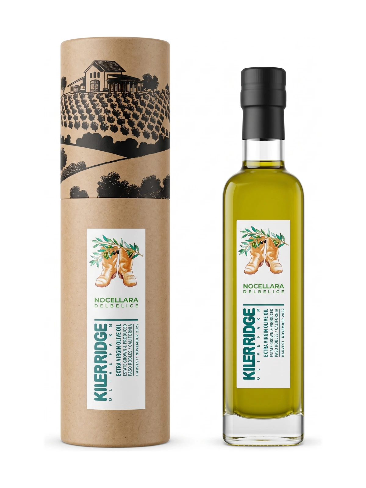 Kiler Ridge Nocellara del Belice Extra Virgin Olive Oil by Kiler Ridge Olive Farm, front-facing on a white background
