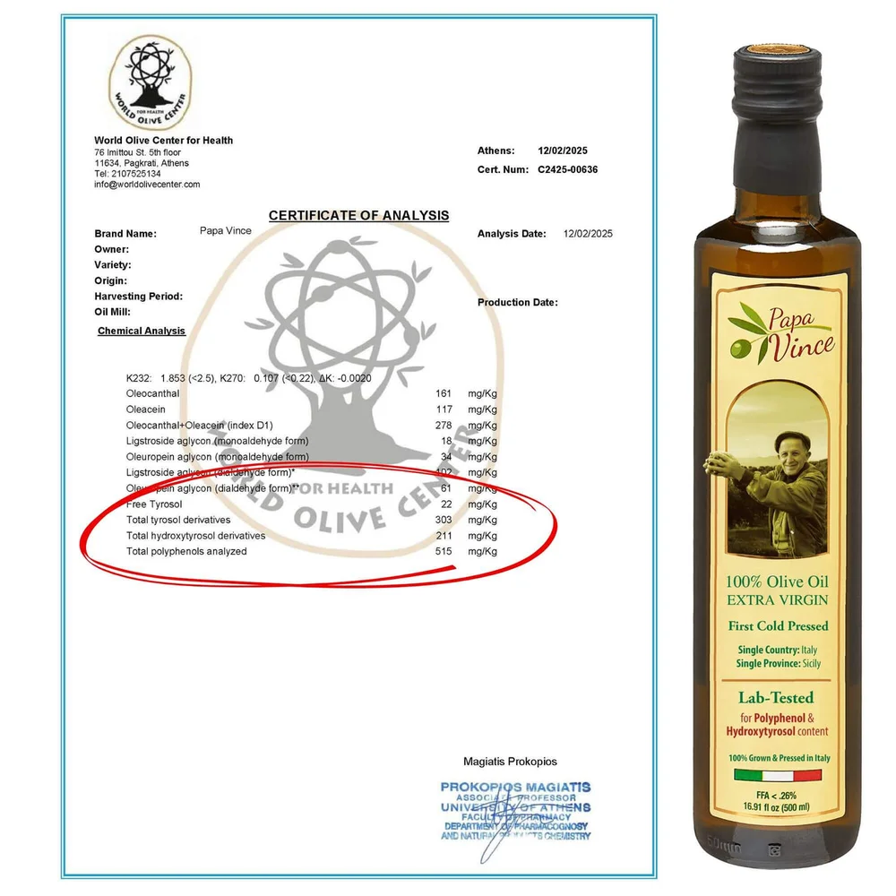 Papa Vince Extra Virgin Olive Oil