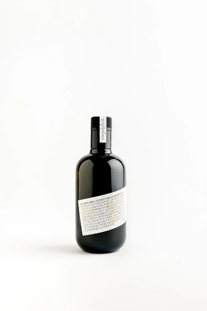 500ml bottle of Quartz Hill Estate high-polyphenol extra virgin olive oil