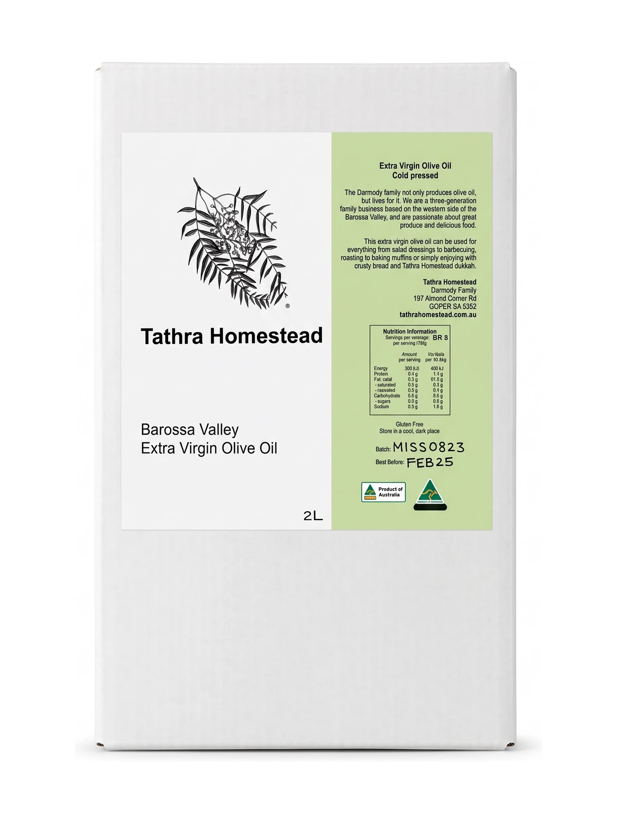 Tathra Homestead's Extra Virgin Olive Oil