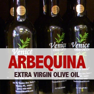 Venice Olive Oil Co. Arbequina Medium Peru
