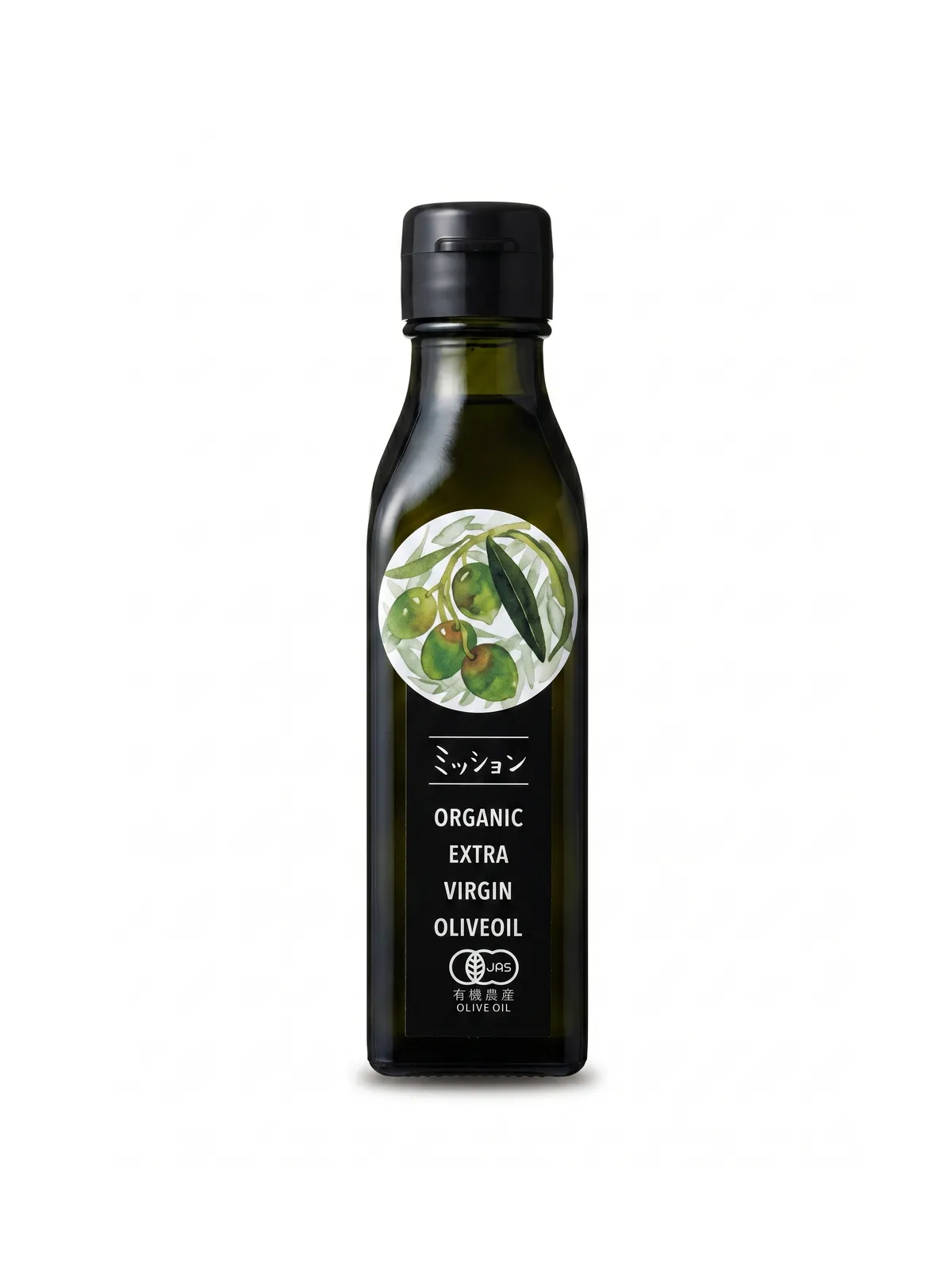 Yamada Olive Garden Mission Extra Virgin Olive Oil, front-facing on a white background